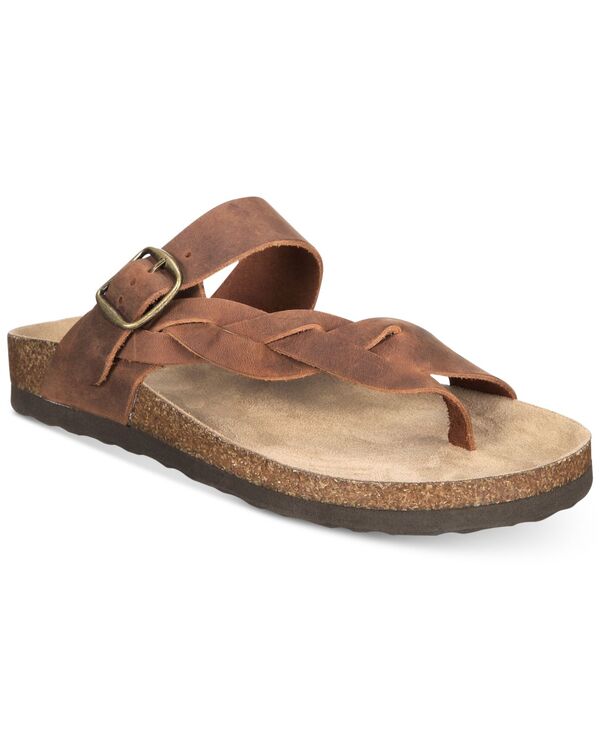 ホワイトマウンテン レディース シューズ サンダル White Mountain Women's Crawford Footbed Sandals Brown Leather ブラウン