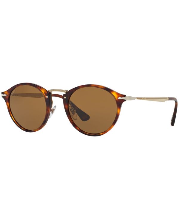 ペルソル メンズ 佩び物 サングラス・アイウェア Persol Men\u0027s Polarized Sunglasses PO3166S TORTOISE/BROWN POLAR 赤銅色