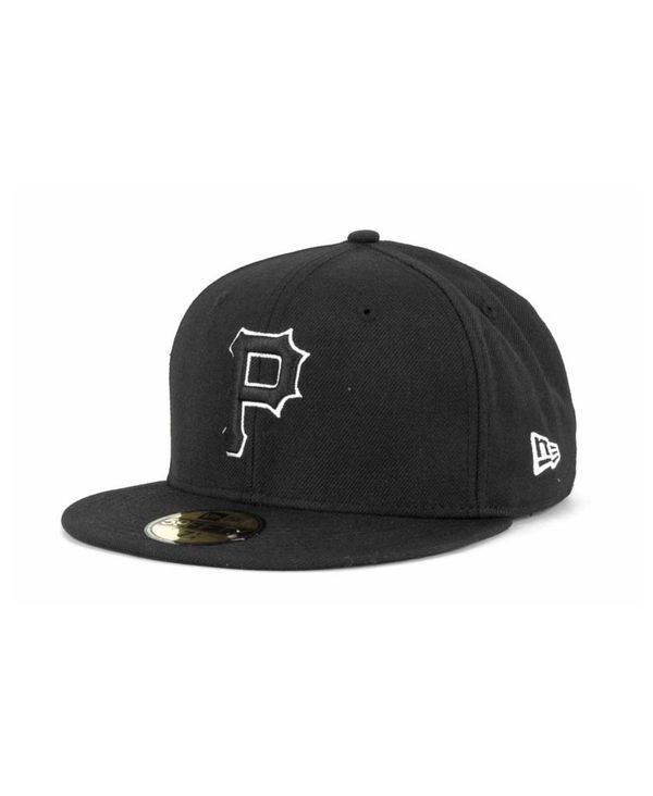 交換無料 楽天市場 ニューエラ メンズ 帽子 アクセサリー Pittsburgh Pirates Black And White Fashion 59fifty Cap Black Revida 楽天市場店 アウトレット送料無料 I Food Ae