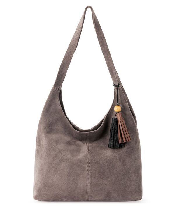ザサック レディース バッグ ハンドバッグ レザー The Sak Huntley Leather Hobo Mushroom Suede