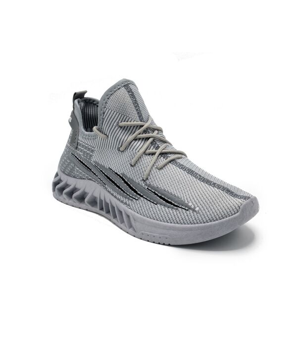 アカデミクス メンズ シューズ スニーカー ニット Akademiks Men's Fit 3.0 Knit Jogger Sneakers Gray グレー｜ReVida 店