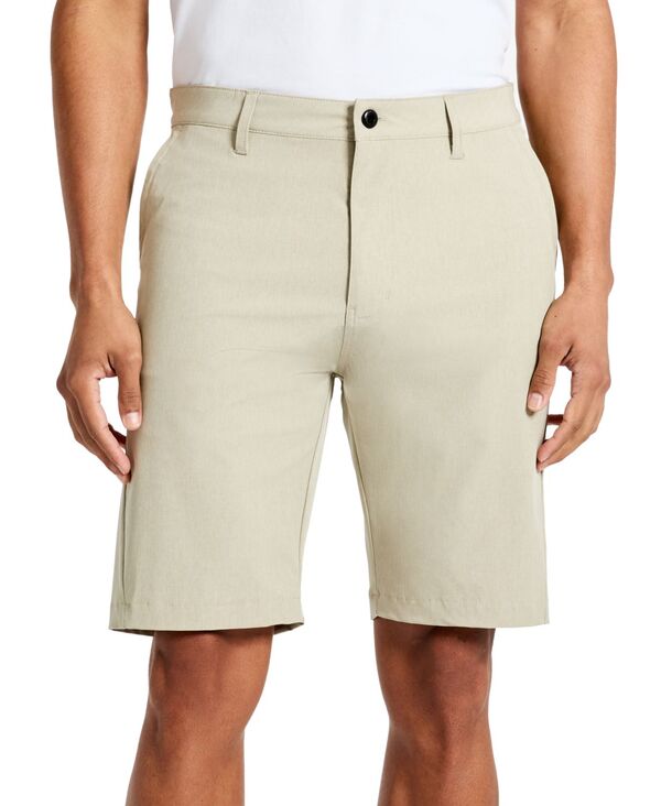 ケネスコール メンズ ボトムス ハーフパンツ・ショーツ ショートパンツ Kenneth Cole Men's Heathered Tech Performance 9 Shorts Khaki カーキ