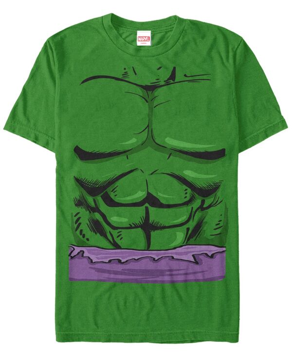 フィフスサン メンズ トップス Tシャツ Fifth Sun Marvel Men's Hulk Chest Costume Short Sleeve T-Shirt Kelly｜ReVida 店