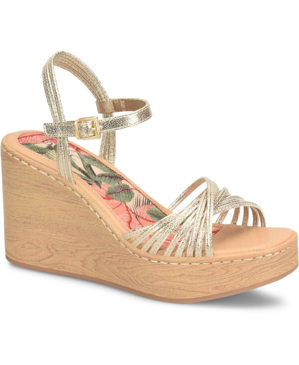 ビーオーシー レディース シューズ サンダル b.o.c. Women's Catalina Strappy Comfort Wedge Sandal CHAMPAGNE シャンパン
