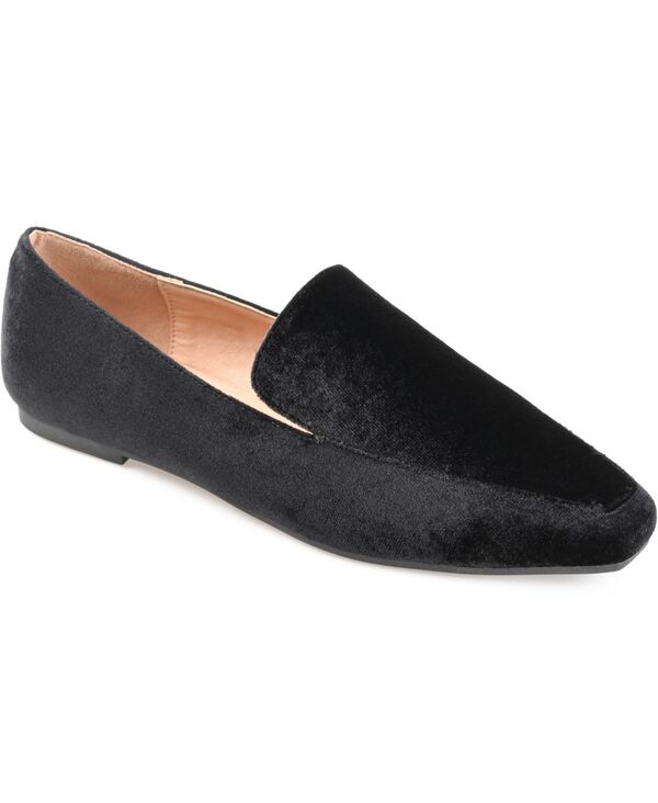 ジュルネ コレクション レディース シューズ パンプス ベルベット ローファー Journee Collection Women's Silas Velvet Loafer Black ブラック