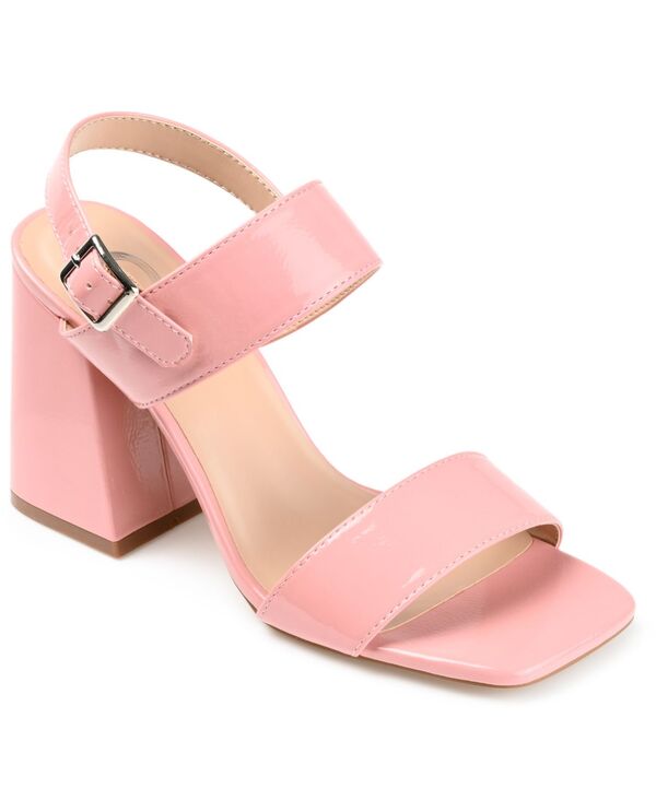 ジュルネ コレクション レディース シューズ パンプス サンダル ヒール Journee Collection Women's Adras Block Heel Sandals Pink ピンク