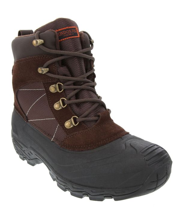 激安単価で 楽天市場 ロンドンフォグ メンズ ブーツ レインブーツ シューズ Men S Woodside Winter Boot Brown Revida 楽天市場店 手数料安い Www Tepezala Gob Mx