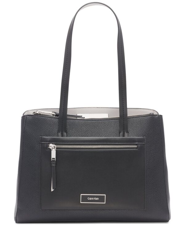 カルバンクライン レディース バッグ トートバッグ Calvin Klein Hadley Triple Compartment Tote Black/dove ブラック