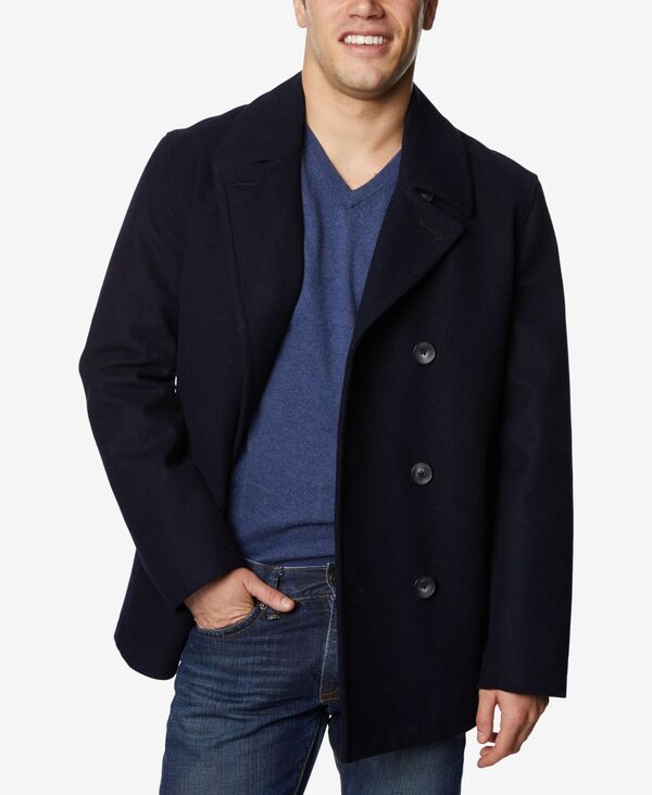 ナウティカ メンズ アウター ジャケット・ブルゾン コート Nautica Men's Three-Button Peacoat Dark Navy ネイビー｜ReVida 店