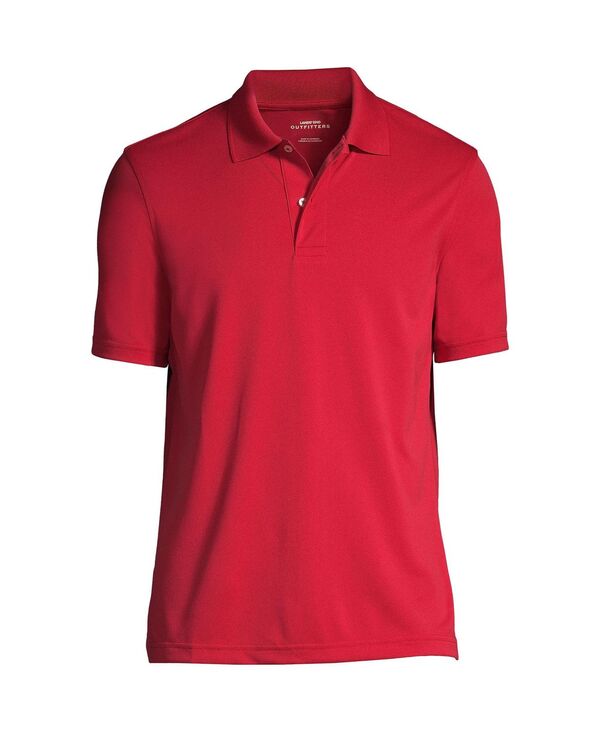 ランズエンド メンズ トップス ポロシャツ ポリエステル Lands' End Men's School Uniform Short Sleeve Polyester Polo Rich red レッド