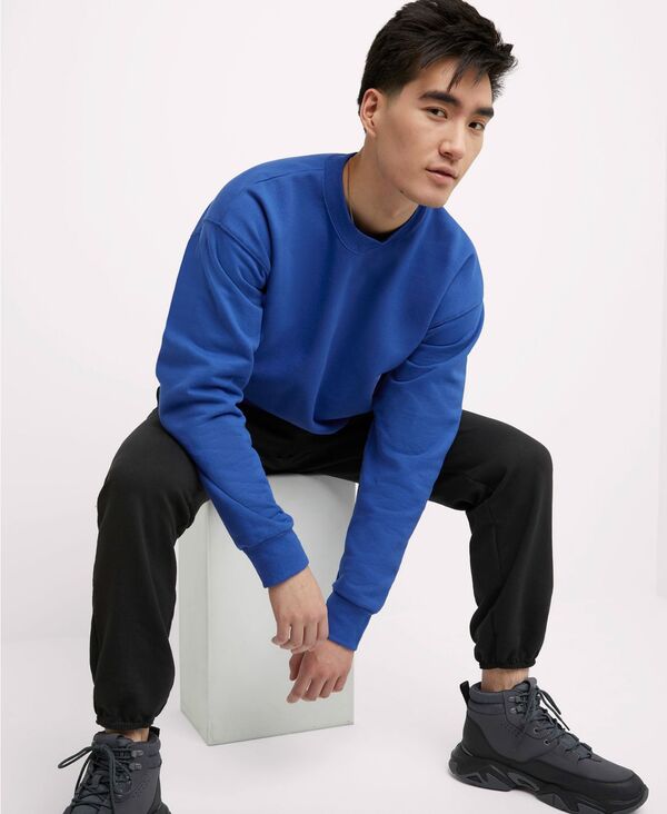 ヘインズ メンズ アウター パーカー・スウェット クルーネック スウェット シャツ フリース Hanes Ultimate Men's Heavyweight Fleece Crewneck Sweatshirt Blue ブルー 8,455円