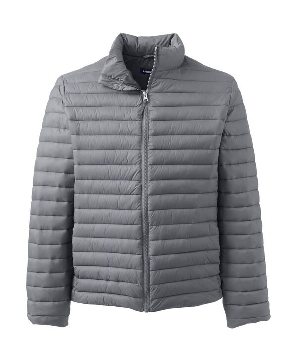 ランズエンド メンズ アウター ジャケット・ブルゾン ジャケット Lands' End Men's School Uniform Insulated Jacket Arctic gray グレー