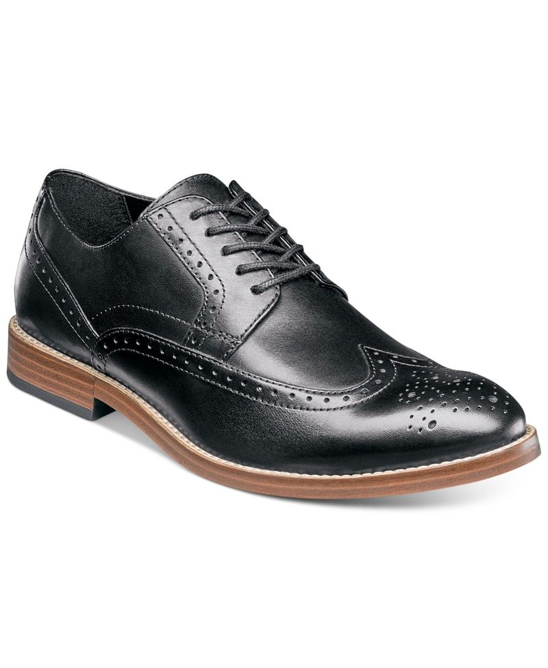 国際ブランド 楽天市場 ノンブッシュ メンズ オックスフォード シューズ Men S Middleton Wingtip Oxfords Black Revida 楽天市場店 安いそれに目立つ Www Lexusoman Com