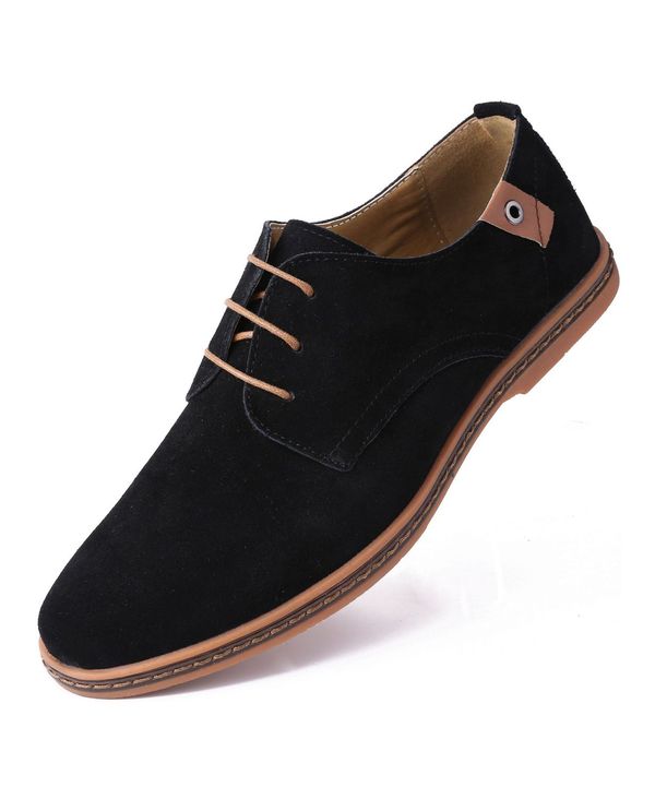 話題の人気 ミオマリオ メンズ オックスフォード シューズ Men S Classic Suede Derby Oxford Shoes Black 人気激安 Www S Ifm Com