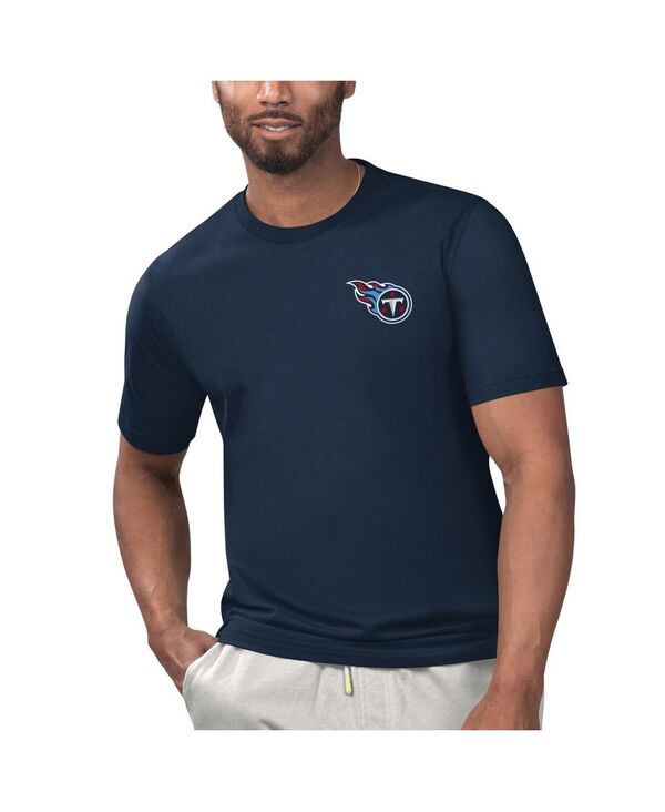 マルガリータビル メンズ トップス Tシャツ Margaritaville Men's Navy Tennessee Titans Licensed to Chill T-shirt Navy ネイビー