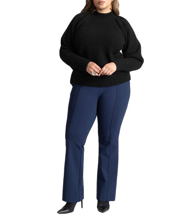 エロクイ レディース ボトムス カジュアルパンツ フレア プラスサイズ ELOQUII Plus Size The Ultimate Suit Flare Leg Pant Maritime blue ブルー