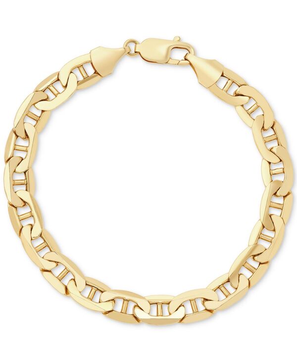 イタリアン ゴールド レディース アクセサリー ブレスレット・バングル・アンクレット Italian Gold Men's Polished Mariner Link Chain Bracelet in 14k Gold ゴールド