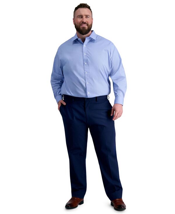 ハガー メンズ トップス シャツ トール Haggar Men's Big & Tall Classic-Fit Premium Comfort Dress Shirt Light Blue ブルー