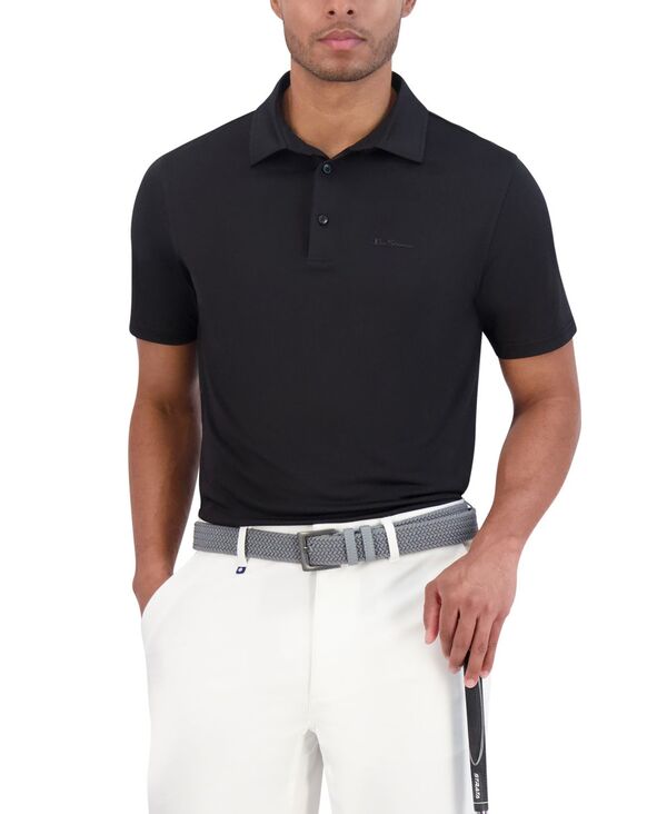 ベンシャーマン メンズ トップス ポロシャツ Ben Sherman Solid Tech Pique Sports Fit Polo Black ブラック
