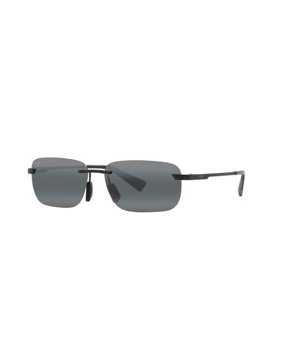 マウイ体育館 メンズ 付属物 サングラス・アイウェア Maui Jim Men\u0027s Polarized Sunglasses Lanakila Matte Black 黒いこと