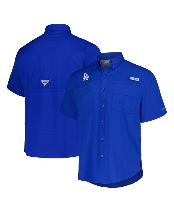 コロンビア メンズ トップス シャツ ダウン Columbia Men's Royal Los Angeles Dodgers Tamiami Omni-Shade Button-Down Shirt Royal