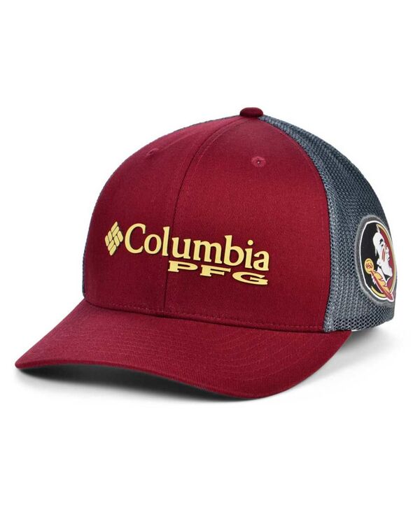コロンビア メンズ アクセサリー 帽子 キャップ Columbia Florida State Seminoles PFG Trucker Cap Maroon/Charcoal チャコール