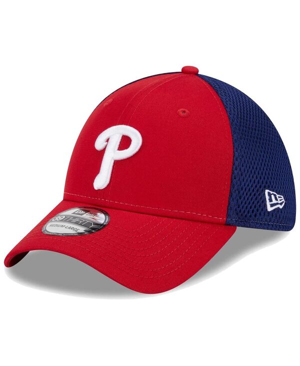 ニューエラ メンズ アクセサリー 帽子 New Era Men's Red Philadelphia Phillies Team Neo 39THIRTY Flex Hat Red レッド