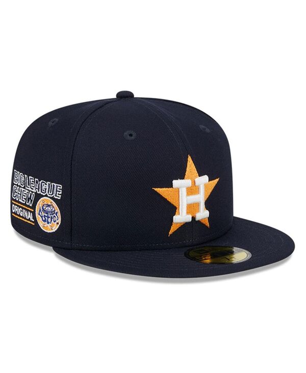 ニューエラ メンズ アクセサリー 帽子 New Era Men's Navy Houston Astros Big League Chew Team 59FIFTY Fitted Hat Navy ネイビー｜ReVida 店