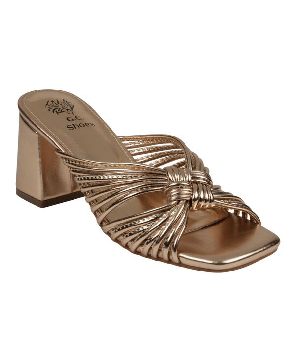 ジーシーシューズ レディース シューズ サンダル ヒール GC Shoes Josie Women's Strappy Heeled Sandals Bronze|ReVida 店