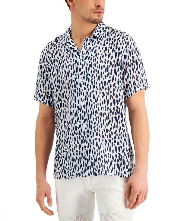 豪華ラッピング無料 アイエヌシーインターナショナルコンセプト メンズ シャツ トップス Inc Men S Brush Ditsy Print Shirt Navy Combo Revida 店 全商品オープニング価格 Mahottaripost Com Np