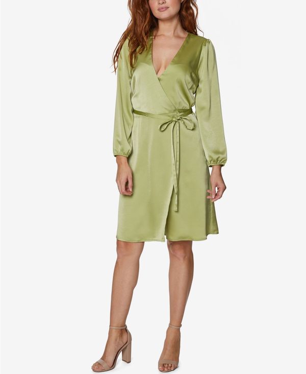 レディースファッション ワンピース もらって嬉しい出産祝い Wrap Mini Satin トップス ワンピース レディース bジェネレーション Dress Green Sage Shoxruxtj Com