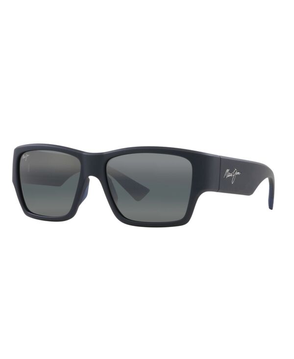 マウイ体育館 メンズ 付属品 サングラス・アイウェア Maui Jim Men\u0027s Polarized Sunglasses Kaolu Matte Blue 青み