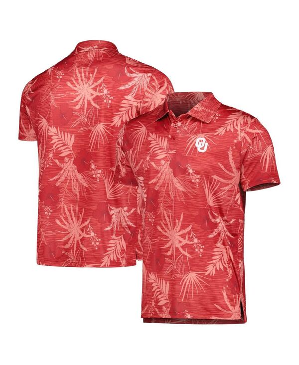 コロシアム メンズ トップス ポロシャツ Colosseum Men's Crimson Oklahoma Sooners Palms Team Polo Shirt Crimson クリムゾン