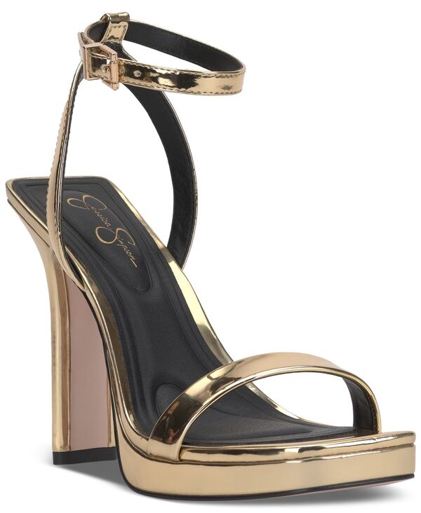 ジェシカシンプソン レディース シューズ サンダル プラットフォーム Jessica Simpson Adonia Two-Piece Platform Dress Sandals Gold Metallic ゴールド 16,436円