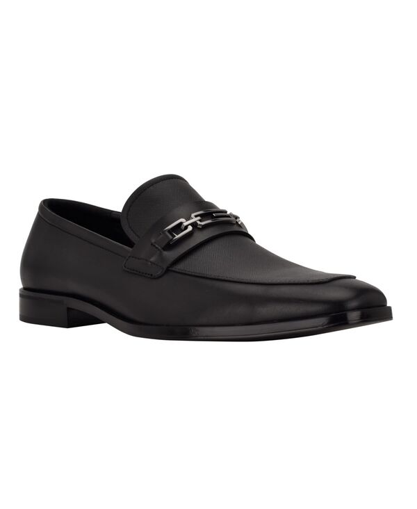 ゲス メンズ シューズ スリッポン・ローファー ローファー GUESS Men's Hendo Square Toe Slip On Dress Loafers Smooth Black ブラック 21,226円