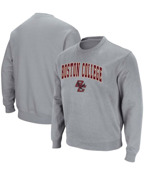 コロシアム メンズ アウター パーカー・スウェット クルーネック スウェット シャツ ロゴ Colosseum Men's Boston College Eagles Arch Logo Crew Neck Sweatshirt Heathered Gray グレー 9,706円