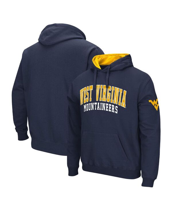 コロシアム メンズ アウター パーカー・スウェット パーカー Colosseum Men's Navy West Virginia Mountaineers Double Arch Pullover Hoodie Navy ネイビー