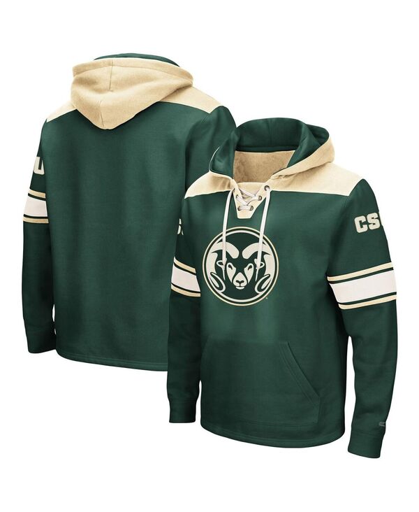 コロシアム メンズ アウター パーカー・スウェット レース パーカー Colosseum Men's Green Colorado State Rams 2.0 Lace-Up Pullover Hoodie Green グリーン