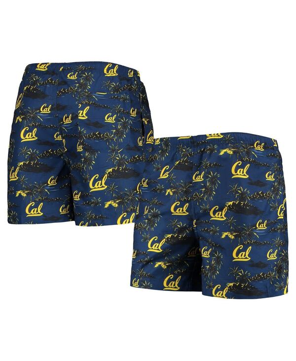 フォコ メンズ 水着 ハーフパンツ・ショーツ FOCO Men's Navy Cal Bears Island Palm Swim Trunks Navy ネイビー
