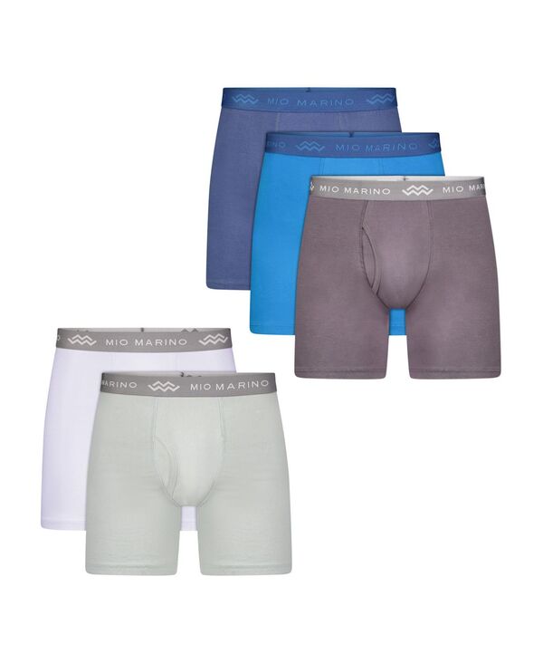 【送料無料】 ミオマリオ メンズ ボクサーパンツ アンダーウェア - Premium Cotton Men's Boxers 5-Pack Multi Color｜ReVida 店