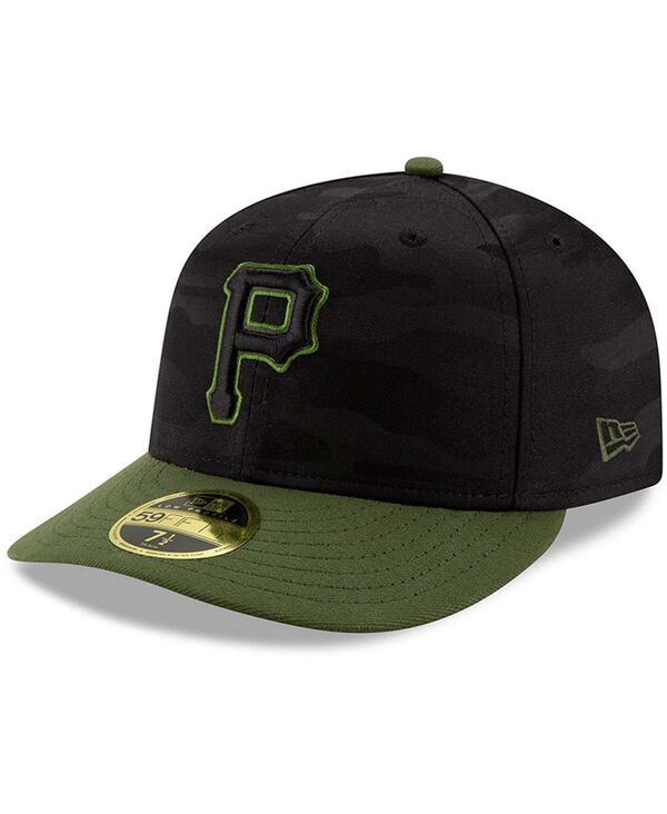 【送料無料】 ニューエラ メンズ 帽子 アクセサリー Men's Pittsburgh Pirates Authentic Collection Alternate 3 On-Field 59FIFTY Fitted Hat Black