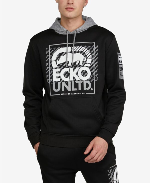 【送料無料】 エコー メンズ パーカー・スウェット フーディー アウター Men's Structural RHINO Hoodie Black|ReVida 店