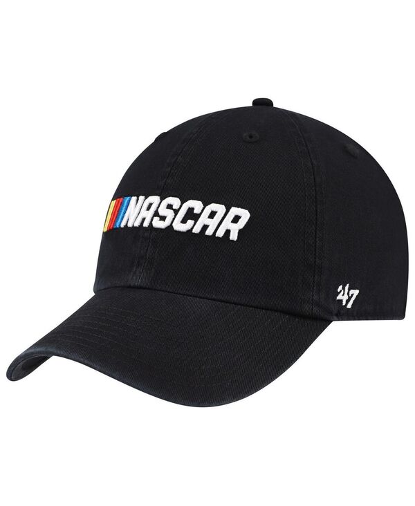 【送料無料】 47ブランド メンズ 帽子 アクセサリー 47 Brand Men's Black NASCAR Clean Up Adjustable Hat Black