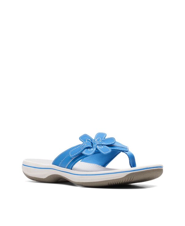 【送料無料】 クラークス レディース サンダル シューズ Women's Cloudsteppers Brinkley Flora Sandals Blue