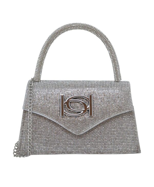 ベベ レディース バッグ ハンドバッグ ミニ Bebe Hollywood Diamond Mini Satchel Bag Silver / Gold ゴールド