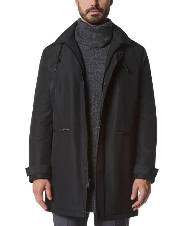 マークニューヨーク メンズ アウター ジャケット・ブルゾン Marc New York Men's Merrimack City Rain Topper with Removable Hood Black ブラック