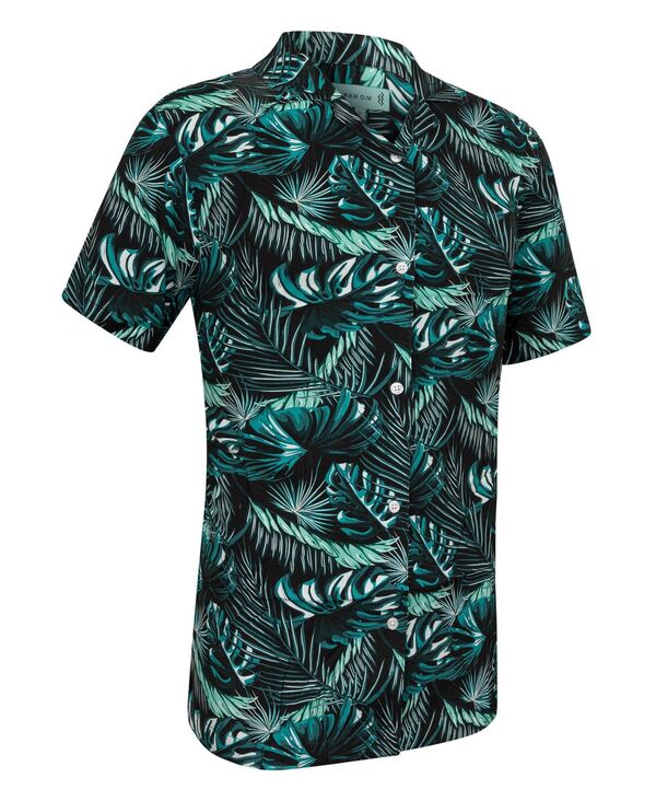 ミオマリオ メンズ トップス シャツ ダウン Mio Marino Mens Casual Button-Down Hawaiian Shirt - Short Sleeve Emerald jungle エメラルド