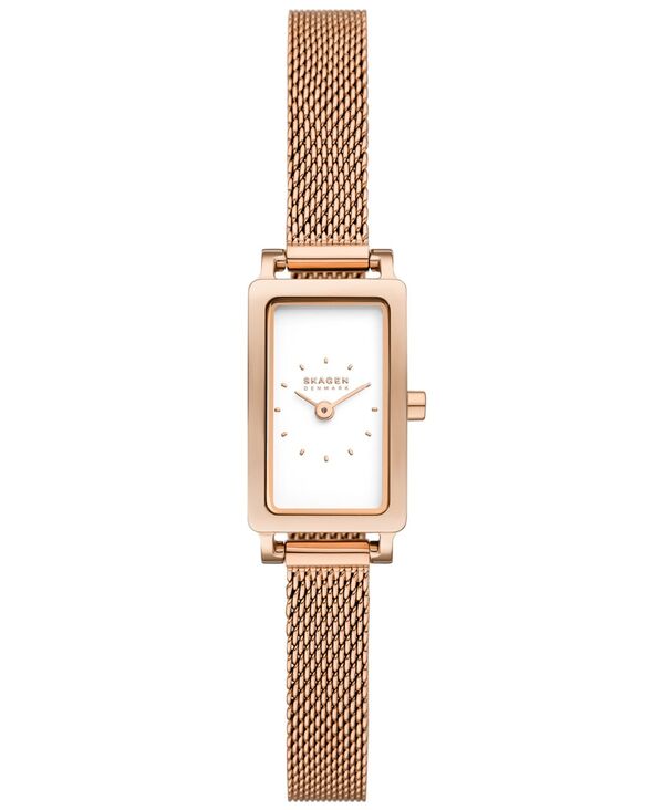 スカーゲン レディース アクセサリー 腕時計 Tシャツ Skagen Women's Hagen Micro Two Hand Rose Gold-Tone Stainless Steel 30mm Rose Gold-tone ゴールド|ReVida 店