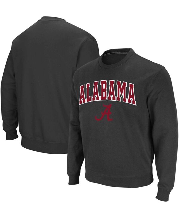 コロシアム メンズ アウター パーカー・スウェット クルーネック スウェット シャツ ロゴ Colosseum Men's Alabama Tide Arch Logo Crew Neck Sweatshirt Charcoal チャコール