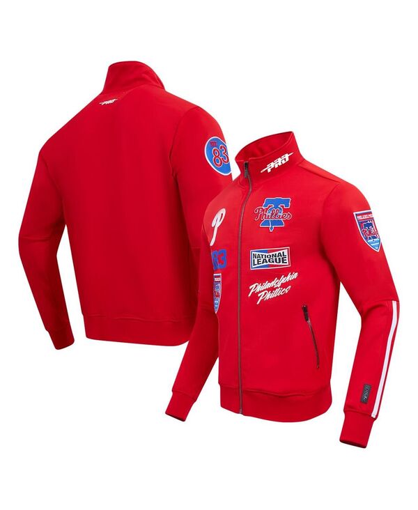 プロスタンダード メンズ アウター ジャケット・ブルゾン ジャケット Pro Standard Men's Red Philadelphia Phillies Fast Lane Full-Zip Track Jacket Red レッド